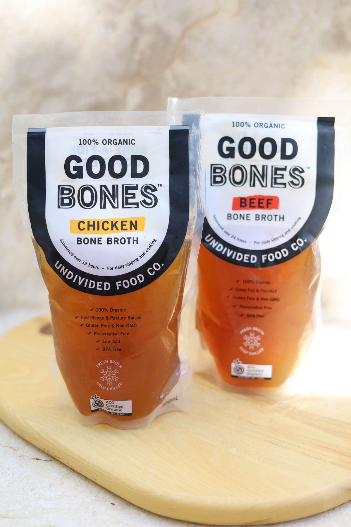 Good Bones Organic Beef Bone Broth Pouch 500ml
