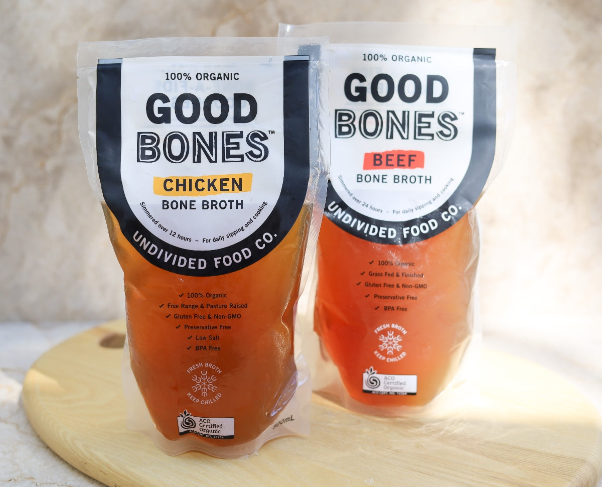 Good Bones Organic Beef Bone Broth Pouch 500ml