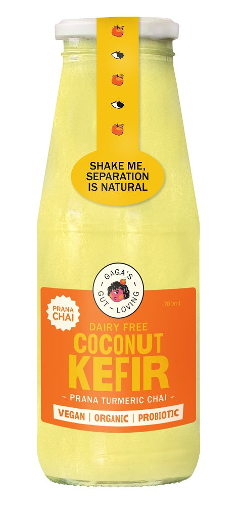 Gaga's Gut Loving Coconut Kefir - Prana Chai Tumeric 700ml