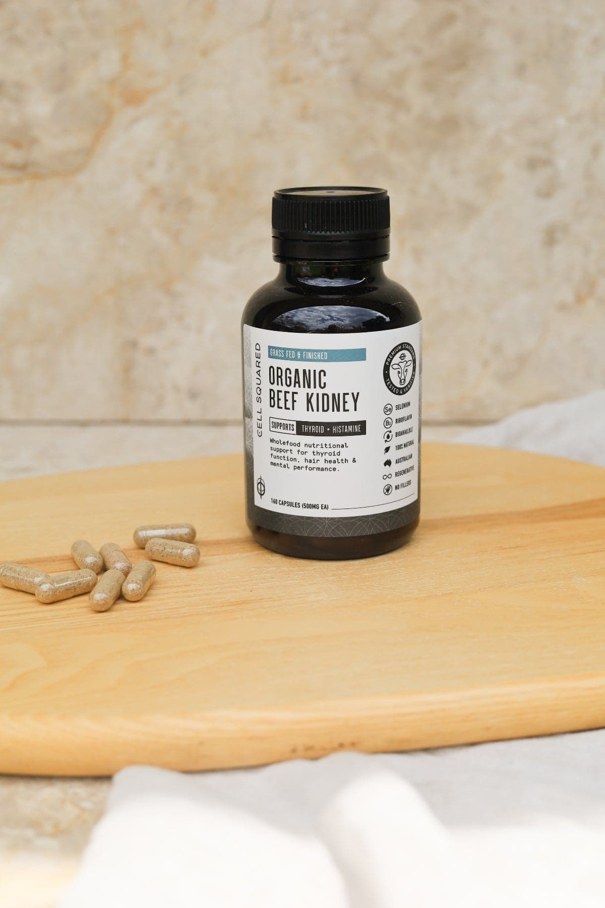 Organic Beef Kidney Capsules - Cell squared
