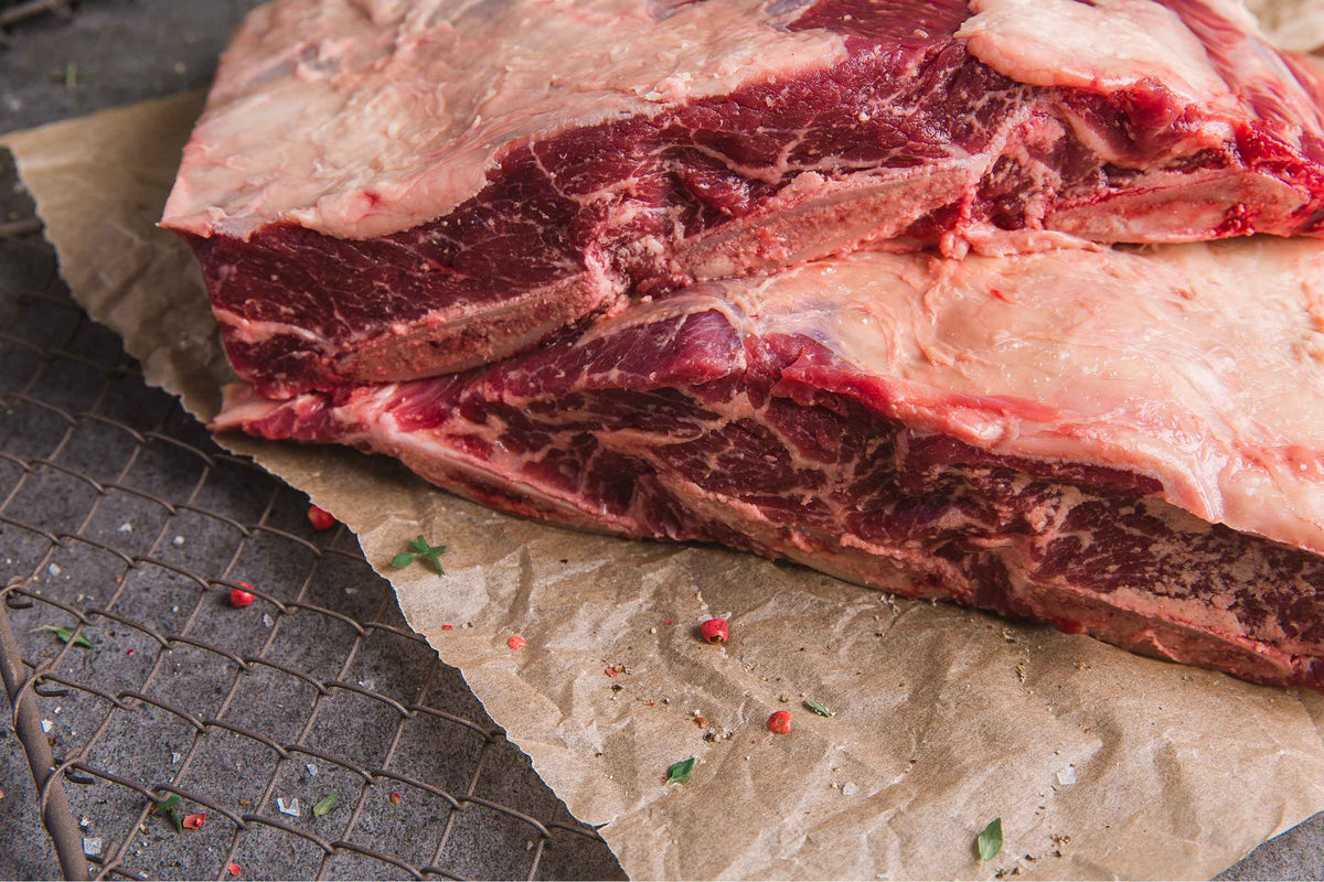 Certified organic beef short ribs