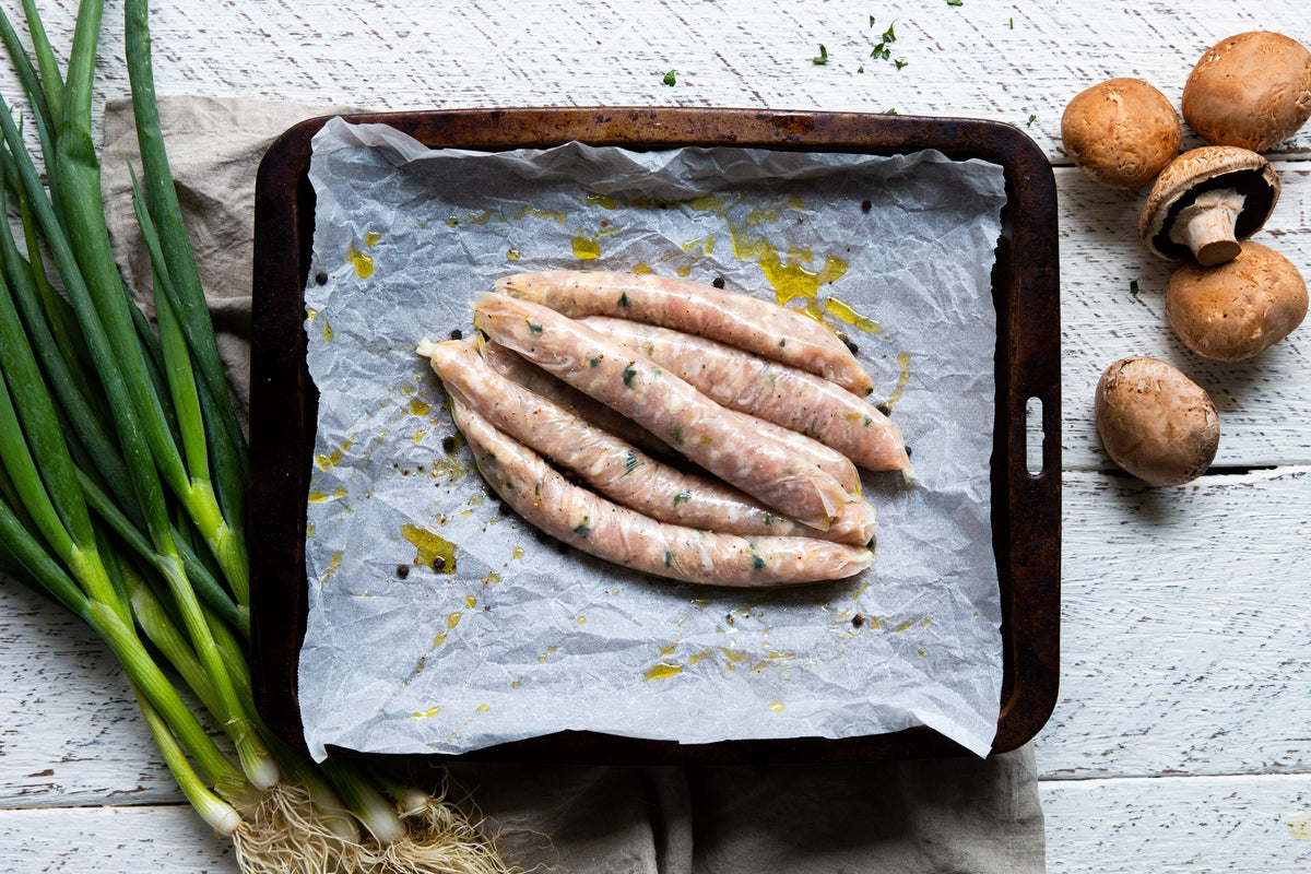 Organic Chicken & Mushroom Sausages