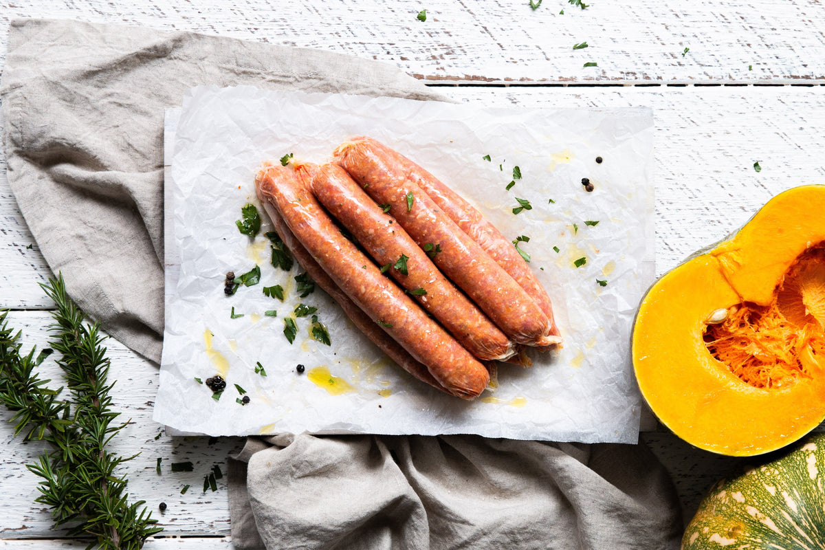 Organic Lamb, Pumpkin & Rosemary Sausages