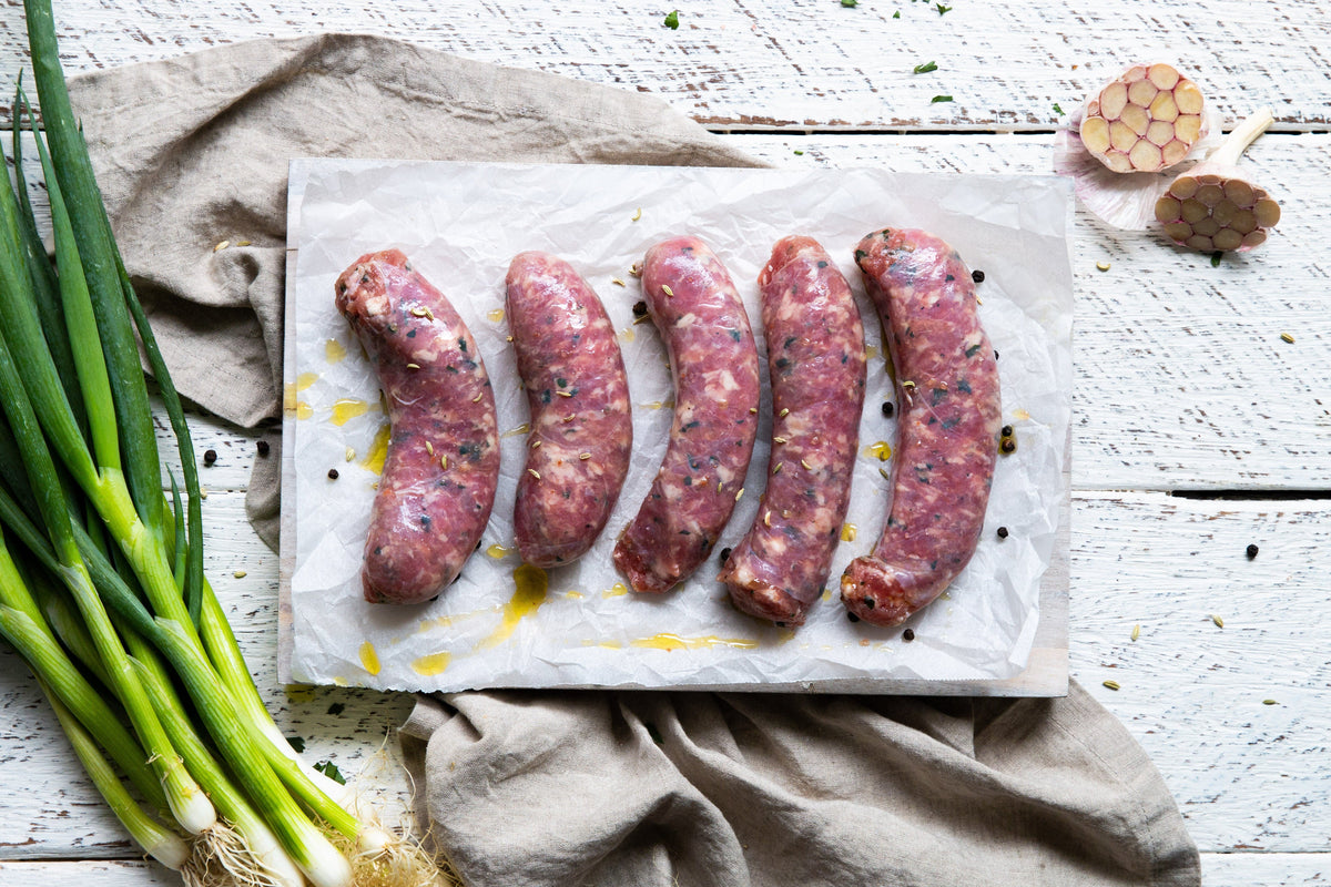 Organic Pork, Fennel and Garlic Sausages